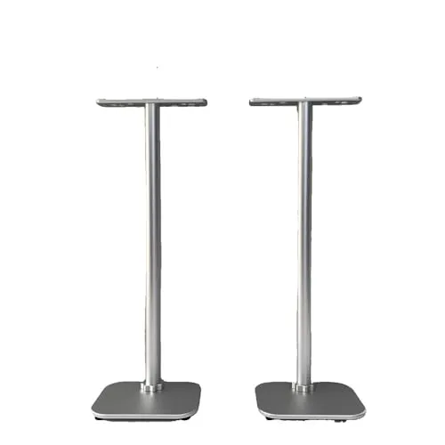 ZGOUO スピーカーフロアスタンド SONY HT-A9M2 BRAVIA Theatre Quadオーディオ対応 (スタンドのみ)、アルミ合金素材、素材隠し電源ケーブルデザイン (壁際 1組)