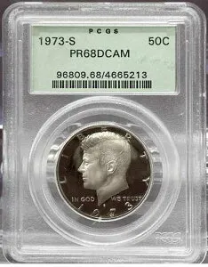 =+1973 S 50c PCGS PR68DCAM ケネディ ハーフダラー - #364