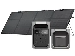 EcoFlow DELTA 3 Plus+DELTA 3専用エクストラバッテリー+220W片面ソーラーパネルGen2セット