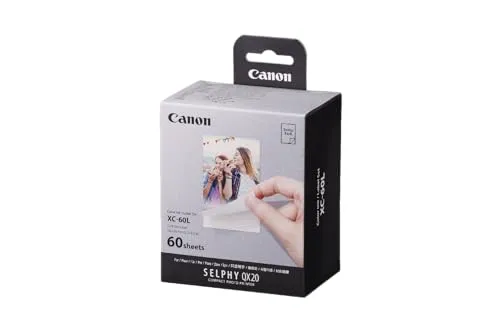 Canon XC-60L カラーインク/ペーパーセット SELPHY QX20 フォトプリンター用 60枚
