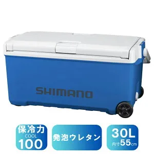 【4/24-27エントリーで全品5倍】 シマノ(SHIMANO) ND-630Z ユニフリーズ BS キャスター 発泡ウレタン 30L スカイブルー 163721