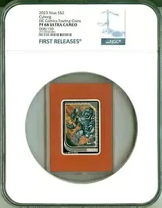 2023 ニウエ S$2 DC コミックス トレーディング カード サイボーグ FR 068/150 NGC PF68 ウルトラ カメオ