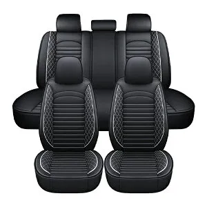 【送料無料】 シートカバー メルセデスベンツ CLA AMG X156 ホワイト ポリウレタンレザー 被せるタイプ 汎用 簡単取付 座席 カバー