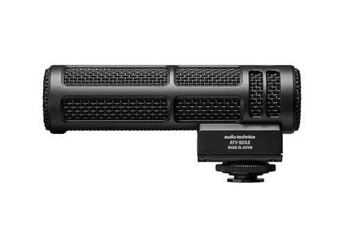 オーディオテクニカ ATV-SG1LE オンカメラ ショットガンマイク 超指向性 φ14mm大口径ダイアフラム ショックマウント内蔵 プラグインパワー ウィンドマフ付属 Youtube 配信 Vlog 動画撮影 【国内正規品】