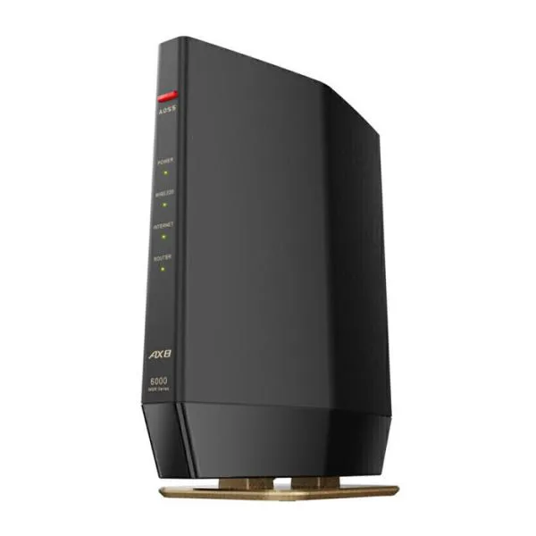 バッファロー Wi-Fi 6対応 ルーター プレミアムモデル 4803+1147 BUFFALO WSR-6000AX8P-MB マットブラック