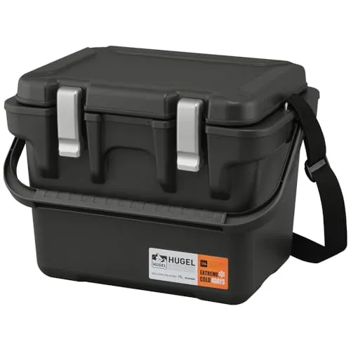 HUGEL 真空断熱クーラーボックス 15L VITC-15 チャコールグレー