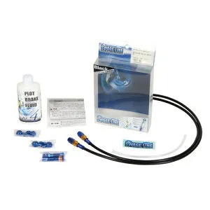 SWAGE-LINE フロントホース ダイレクト ゴールド&ブルー/ブラック GSX-R600 06-07 PAFB523D バイク ブレーキホース