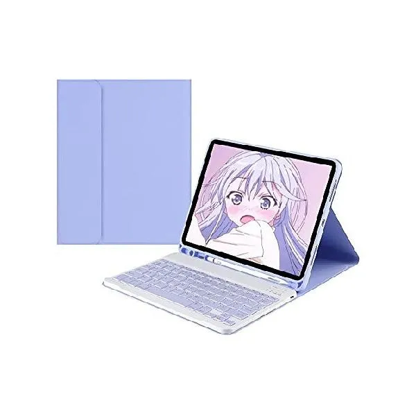 Color Keyboard for Samsung Galaxy Tab A9 8.7 inch 2023 (SM-X110/X115/X117) Keyboard Case Cute Detachable Removable Wireless Bluetooth Keyboar_並行輸入