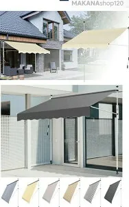 「スーパーセール期間中 10倍ポイントGET」【2025新登場】オーニングテント 幅100/1.5/2/2.5/3/3.5/4m 日よけ 巻き取り式 サンシェード 2.15M-3.1M高さの調節が可能 目隠し 紫外線 UV カット 撥水加工
