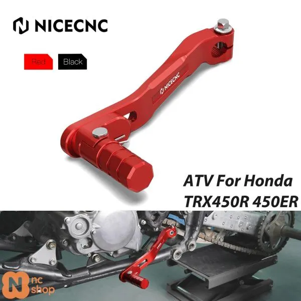 【並行輸入品】 ホンダ TRX450R TRX450ER 折りたたみ式シフトレバー 6061-T6アルミ製 厚手 クアドアクセサリー OEM24700-HP1-305