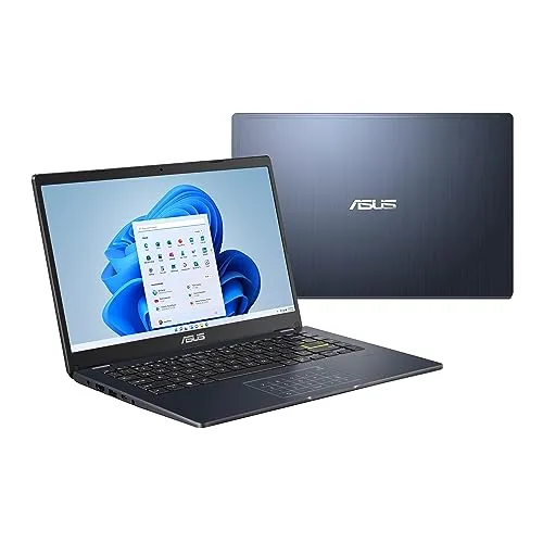 ASUS Vivobook Go 14 L410 Ultra Thin Laptop, 14a? FHD Display, Intel Celeron N4020 Processor, 4GB RAM, 64GB eMMC, NumberPad, Wind
