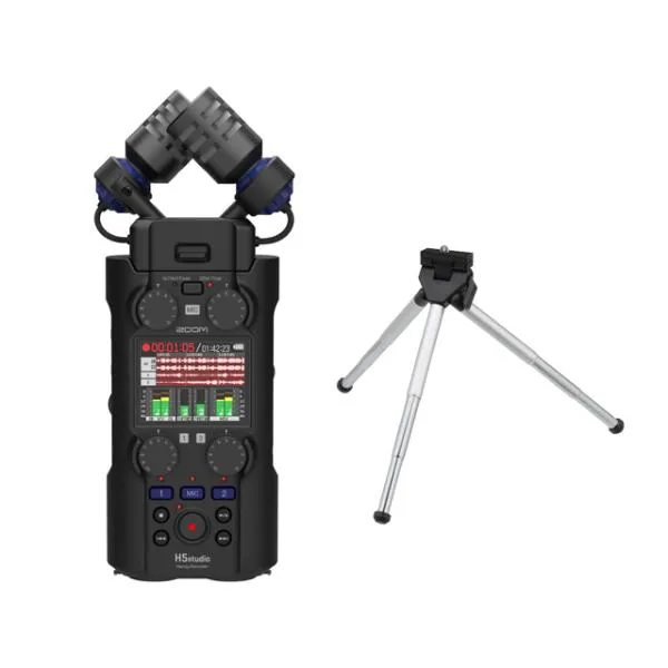 ZOOM Handy Recorder H5studio + ミニ三脚 セット ハンディレコーダー