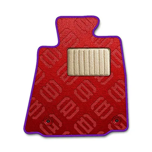 DAD ギャルソン D.A.D エグゼクティブ フロアマット TOYOTA (トヨタ) CAMRY GRACIA カムリグラシア MCV21/SXV20/25 年式H8/12～H11/8 1台分 モノグラムデザインレッド/オーバーロック（ふちどり）カラー