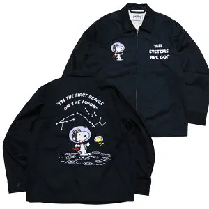 HOUSTON ヒューストン PEANUTS ベトナムジャケット ベトジャン スヌーピー アストロノーツ 刺繍 コラボ 51608