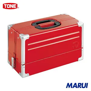 TONE ツールケース(メタル) V形3段式 433X220X240mm 1個 BX331 【DIY】【工具のMARUI】