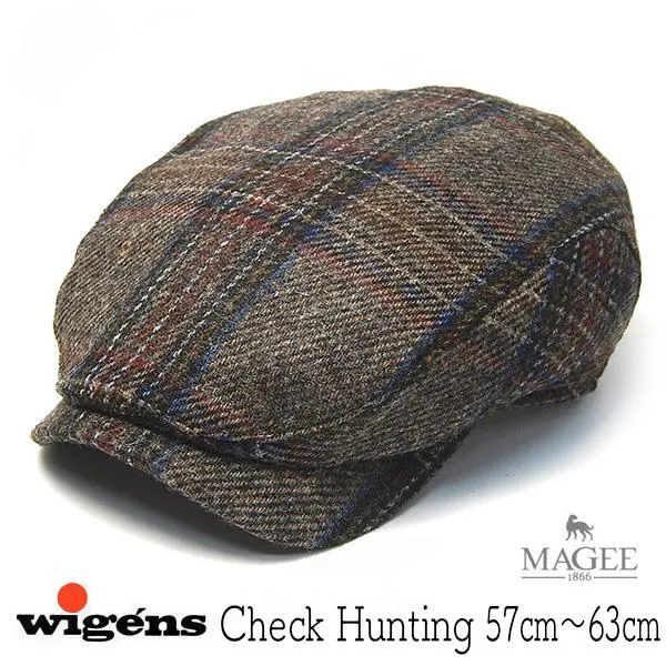 チェックハンチング WIGENS ヴィーゲン Ivy Contemporary Cap 秋冬 メンズ 大きいサイズ アウトレットAW