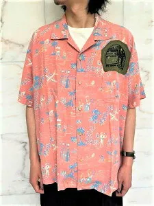 PORTER CLASSIC（ポータークラシック）【ALOHA】COLORFUL HAWAIIALOHA SHIRT☆SUNSET ORANGE☆