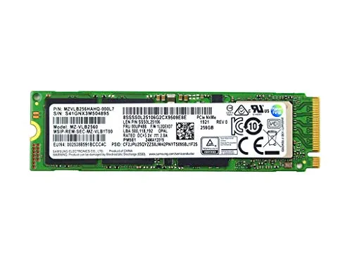 ソリッドステートドライブ MZVLB256HAHQ-000L7 互換交換用スペアパーツ Samsung MZ-VLB2560 PM981 256GB M.2 2280 PCI-Express 3.0 x4 NVMe SSD用