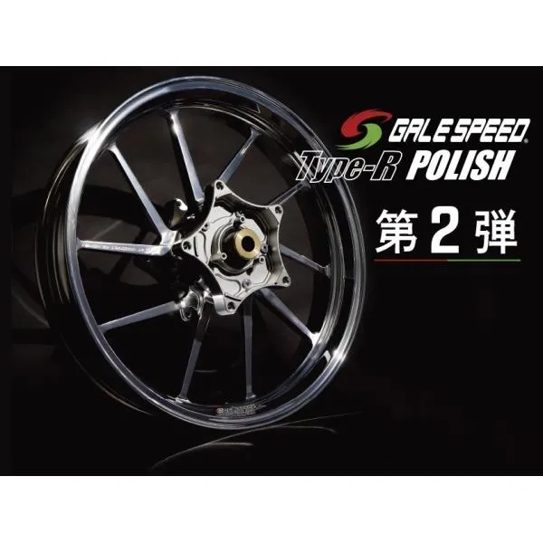 GALE SPEED ゲイルスピード 【限定品】【TYPE-R 前後セット】アルミニウム鍛造ホイール POLISH CB1300SF CB1300SB HONDA ホンダ ホイール ホイール関連 足回り
