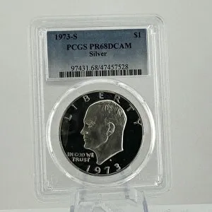 PR68 DCAM 1973-S シルバー アイゼンハワー ドル アイク PCGS ブルーラベル