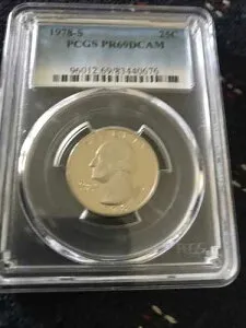1978-S 25c PCGS PR69DCAM 本物の素晴らしいコイン、より高いグレードは可能でしょうか?