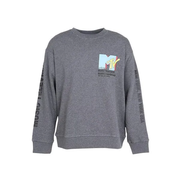 マンハッタンポーテージ（ManhattanPortage）（メンズ）プリントトレーナー スウェット MTV 25SS-MP-M620 CHARCOAL