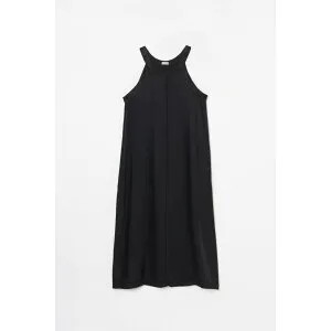 INSCRIRE 【アンスクリア】Cupro Sleeveless Dress BLACK (IC261DAI26SSOP70A) 26SS 26春夏 ドレス スリーブレス