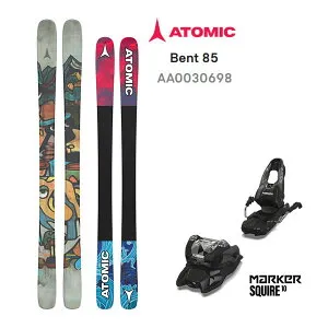 アトミック スキー板 BENT 85 (25-26 2026) + 26 マーカー SQUIRE 10 (スキー板 ビンディングセット) atomic ski 日本正規品 【L2】【代引不可】