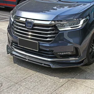 ホンダ オデッセイ RC1 RC2 RC4型 フロントバンパーリップスポイラー 傷防止装飾 外装カスタムパーツ 4分割 ネジ止め PP製 2015年~2022年 カーボン調