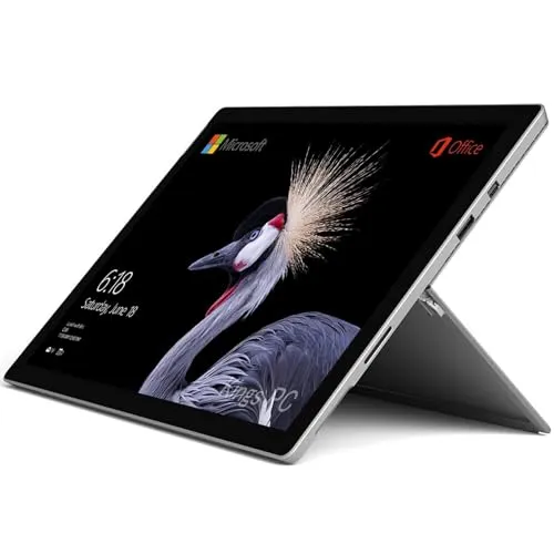 【整備済み品】 Surface Pro5 Core i5(7300U), Office 2019 搭載 ノートパソコン 12.3 インチ 2.7K(2736 x 1824), 8メモリ SSD 256GB サーフェス Win11 ノートPC 薄型 2in1
