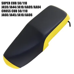 ホンダ スーパーカブ クロスカブ シート ダブルシート W-337 イエロー 黒 ブラック JA59 JA44 AA09 JA10 AA04 JA60 JA10 JA45 AA06 カブ カスタムシート カスタム ドレスアップ 外装 カスタムパーツ おしゃ