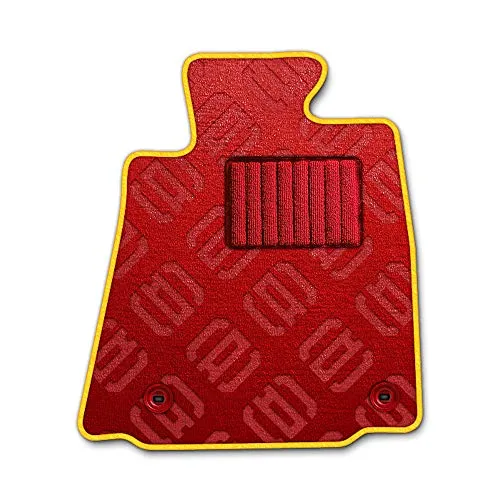 DAD ギャルソン D.A.D エグゼクティブ フロアマット SUZUKI (スズキ) ALTO Lapin/Chocolat アルト・ラパン/アルト・ラパン・ショコラ(25/6～) 型式: HE33S 1台分 GARSON モノグラムデザインレッド/オー