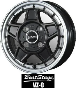 【アルミホイール単品4本価格】【12インチ】【BLEST】（ビートステージVZ-C）【12X4.00B 4穴 PCD：100】【軽トラック全般】表示は4本価格です