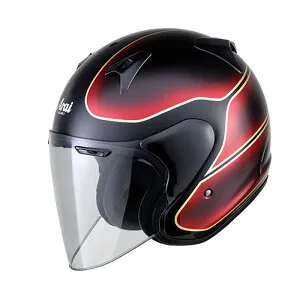 Arai アライ ヘルメット SZ-G VINTAGE オープンフェイスヘルメット 谷尾オリジナルカラー サイズ S M L XL ビンテージ ブラック/レッド バイク かっこいい 高性能 高品質 ハイスペック SNELL スネル A.
