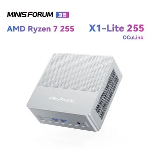 【新品★20％クーポン】MINISFORUM X1 Lite-255 ミニpc AMD Ryzen 7 255 32GB RAM、512GB/1TB SSD、DDR5-5600MHz 2xPCIE4.0 SSD HDMI2.1 |DP1.4|USB4 3画面出力 2.5Gbps LAN/Wi-F6/BT5.2
