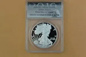 2019 W $1 アメリカン シルバー イーグル ANACS PR70 DCAM 初日発行