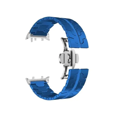 [LOKLNEYK] 隙間のないステンレス鋼クイックストリップに適合するHuawei Watch D2(Blue)