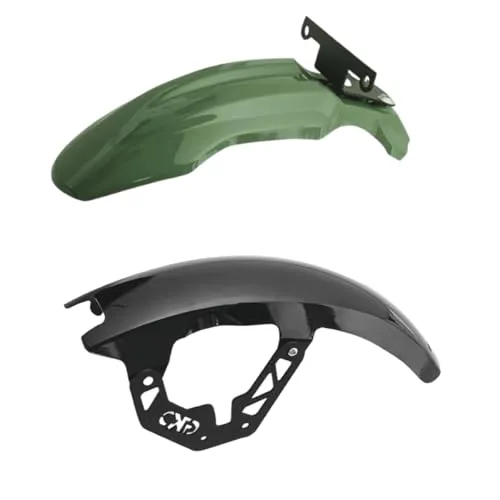 【Aobexalt】「ホンダ クロスカブ CC110 (For cross cub) 2020年~」に対応 フマッドガード スプラッシュガード 泥除け フロントフェンダーブラケット オートバイ (グリーンx1、ブラックx1)