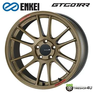 【最大P25倍】 18インチ ENKEI Racing Revolution GTC01RR 18x8.5J 5/100 +42 Titanium Goldエンケイ レーシングレボリューション GTC01RR チタニウムゴールド新品アルミホイール1本価格 [4本購入で送料無料]