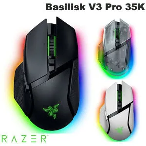 【国内正規品】 Razer Basilisk V3 Pro 35K 有線 / Bluetooth 5.0 / 2.4GHz ワイヤレス 両対応 35Kオプティカルセンター チルトホイール搭載 光学式 ゲーミングマウス レーザー (マウス)