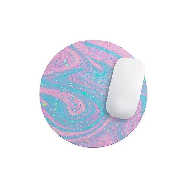 Design Skinz Magical Marble Foam Waterproof Rubber Foam Backed Anti-Slip Mouse Pad for Home Work Office or Gaming Computer Desk - Square_並行輸入