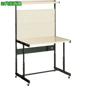 ■OS ラインテーブル(高さ調節式)A型 移動型〔品番:LTH120CA〕【2531536:0】[法人・事業所限定][外直送元][店頭受取不可]