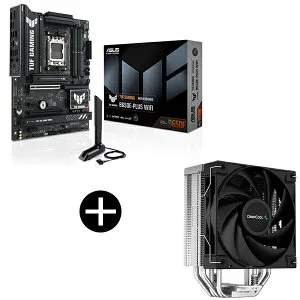 ASUS TUF GAMING B650E-PLUS WIFI マザーボード + DEEPCOOL R-AK400-BKNNMN-G-1 サイドフロー型CPUクーラー セット