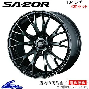 セレナ C28 アルミホイール ウェッズ ウェッズスポーツ SA-20R 0072735 weds ウエッズ WedsSport SA20R 18インチ 5穴 114.3 +35 インセット35 SERENA 車用ホイール 1本 4本セット 1台分 一台分 1枚 4枚【店頭受取