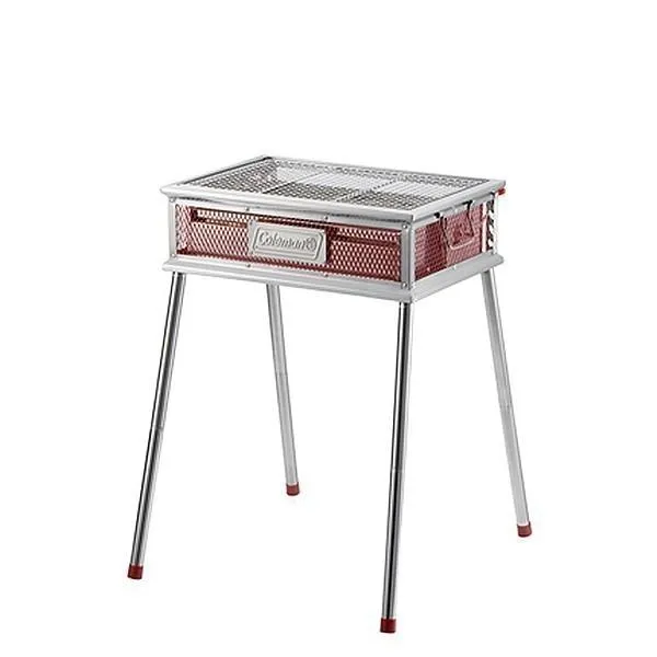 コールマン クールスパイダー プロ レッド 2000010395 バーベキューコンロ バーベキュー BBQ BBQコンロ アウトドア キャンプ 焼肉 高さ調整 引き出し 鉄板