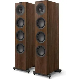 KEF 3ウェイ・フロアスタンド型スピーカー（ウォルナット）【ペア】 Q11META-WALNUT KEF