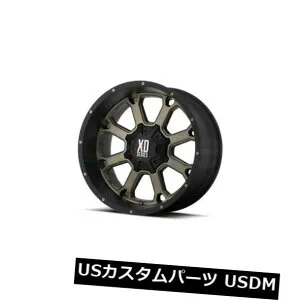 海外輸入ホイール 22x10 XDシリーズBY KMCホイールバック25 8x180 ET-18ブラックホイール（4個セット） 22x10 XD SERIES BY KMC WHEELS BUCK 25 8x180 ET-18 Black Wheels (Set of 4) 【並行輸入品】