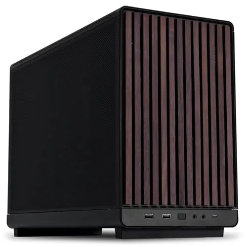 LIANLI コンパクトPCケース A3-mATX WD 木製フロントパネル 容量26.3リットル Micro ATX/Mini-ITX規格対応 360mmラジエーター搭載可能 ATX/SFX/SFX-L電源対応 日本正規代理店品