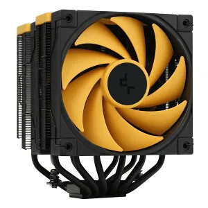 【25日は24時間限定クーポン配布】DEEPCOOL ディープクール空冷CPUクーラー AK620 ZERO DARK Zoria ツインタワー型 レイヴンブラック/イエロー R-AK620-BKNPMN-E(2613646)送料無料