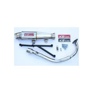 GP-Rテーパーマフラー 3ピースタイプ K2-tec（ケイツーテック） アドレスV125/S（09年～）（O2センサー対応）